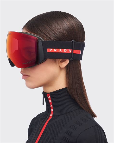 ski glasses prada|Prada linea rossa ski goggles.